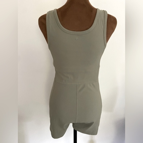 PAC 1980 PAC WHISPER Active Thick Strap Speedwalker Short Onesie. Olive - Picture 5 of 6